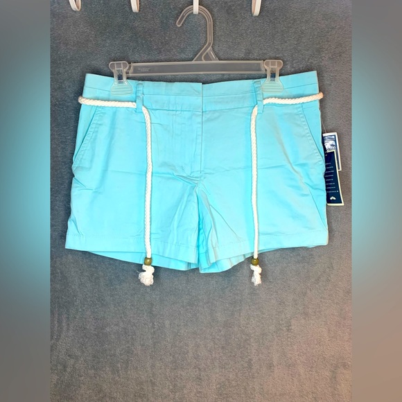 British Khaki teal women’s shorts size 2 - Picture 3 of 4